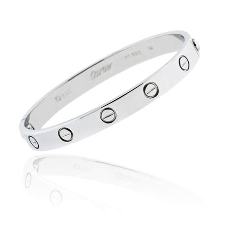 sterling silver cartier love bracelet|cartier love bracelet no screw.